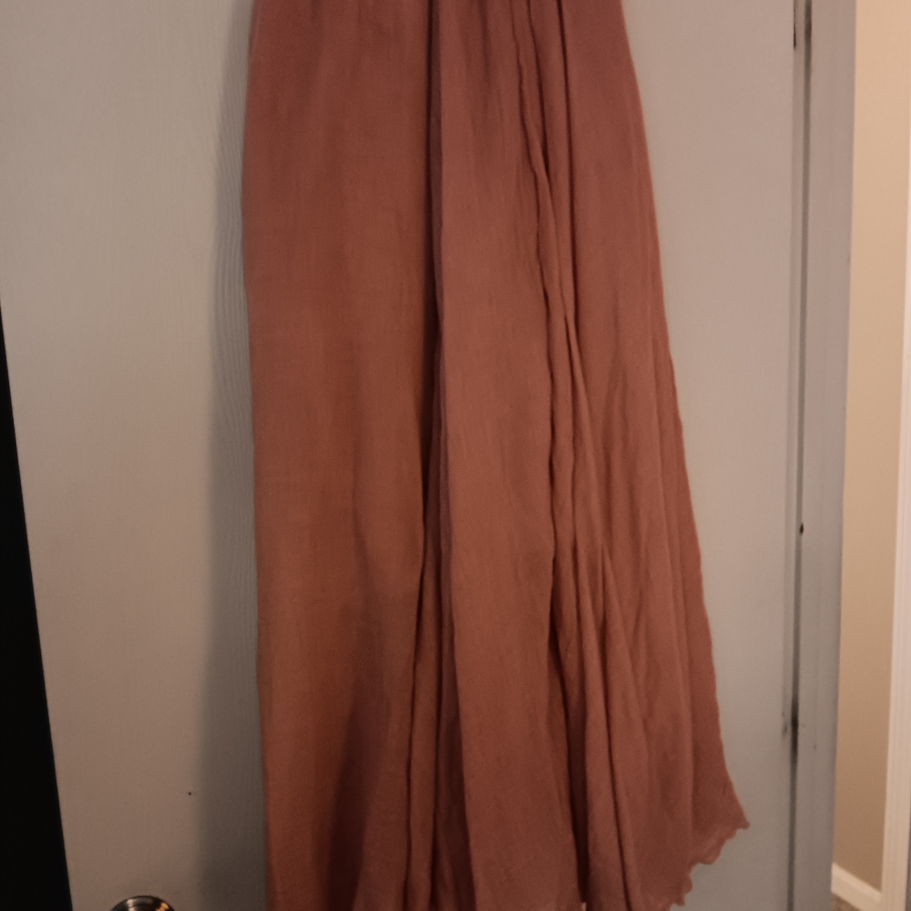 Chic Light Pink Maxi Skirt